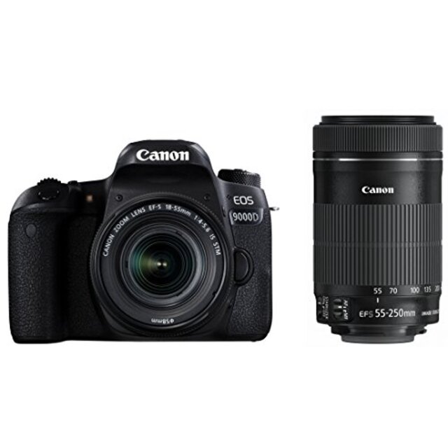 カメラ (中古)Canon デジタル一眼レフカメラ EOS 9000D ダブルズーム
