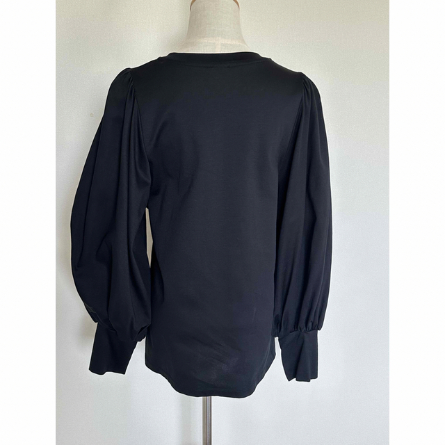 L'Appartement DEUXIEME CLASSE(アパルトモンドゥーズィエムクラス)の美品！アパルトモン gather long sleeve tee ブラック レディースのトップス(カットソー(長袖/七分))の商品写真