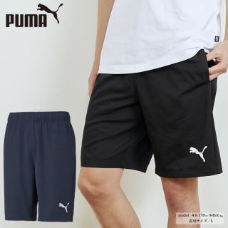 プーマ(PUMA)のプーマ ハーフパンツ ACTIVE ウーブン ショーツ PUMA ブラック　L(ショートパンツ)