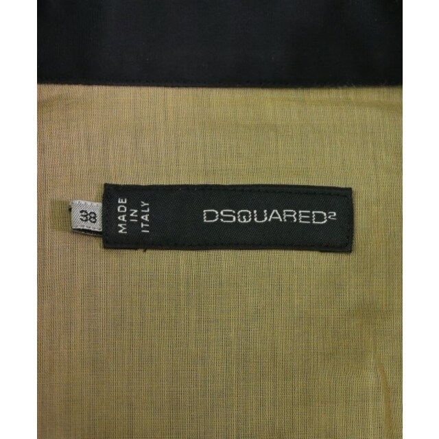 DSQUARED ディースクエアード ベスト 38(S位) 黒xベージュ 【古着