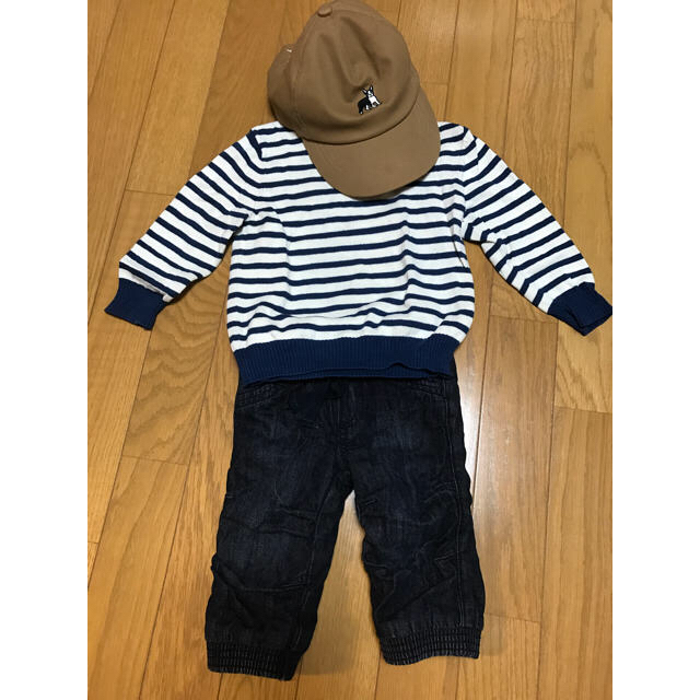 Old Navy(オールドネイビー)のオールドネイビー 裏起毛あったかデニム キッズ/ベビー/マタニティのベビー服(~85cm)(パンツ)の商品写真