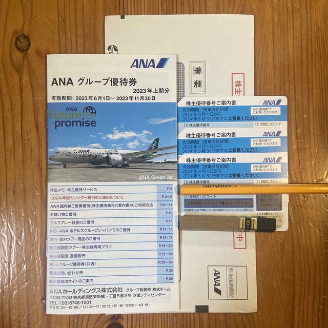 ANA 株主優待　全日空