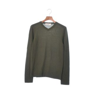 ジルサンダー(Jil Sander)のJIL SANDER ジルサンダー ニット・セーター 46(M位) カーキ 【古着】【中古】(ニット/セーター)