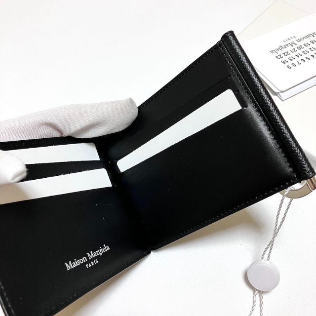 新品 23ss マルジェラ マネークリップ 折財布 黒 4511