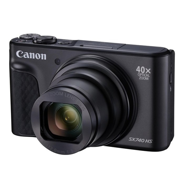 ソフトパープル Canon PowerShot SX740 HS BKと予備バッテリー、ケース