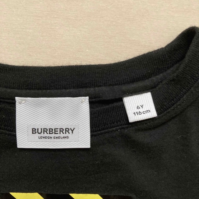 BURBERRY(バーバリー)のBURBERRY Tシャツ（116cm）& ZARAデニムセット（104cm） キッズ/ベビー/マタニティのキッズ服男の子用(90cm~)(Tシャツ/カットソー)の商品写真