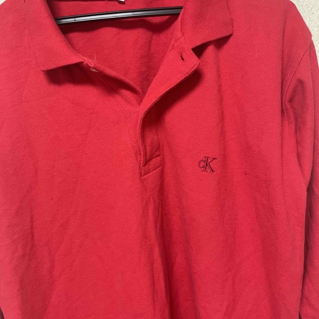 Calvin Klein(カルバンクライン)のCalvin Klein カルバンクラインフロントロゴ 長袖ポロシャツ メンズのトップス(ポロシャツ)の商品写真