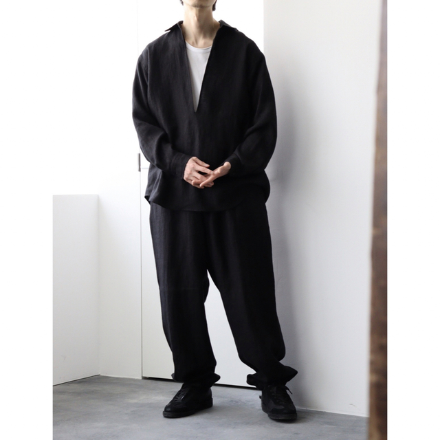 23ss COMOLI カナパ ドローストリングパンツBLACK サイズ : 2 - その他