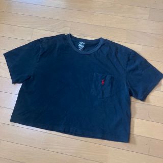 ポロラルフローレン(POLO RALPH LAUREN)のポロラルフローレン　半端丈　tシャツ ポケット　ブラック　ビンテージタイプ(Tシャツ(半袖/袖なし))