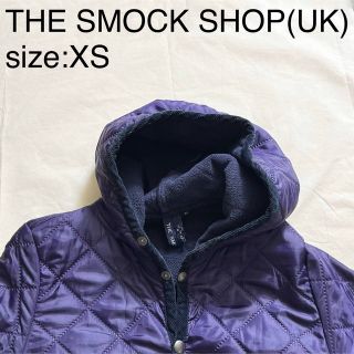 THE SMOCK SHOP ジャケット フード キルティング 中綿 紫 紺 M