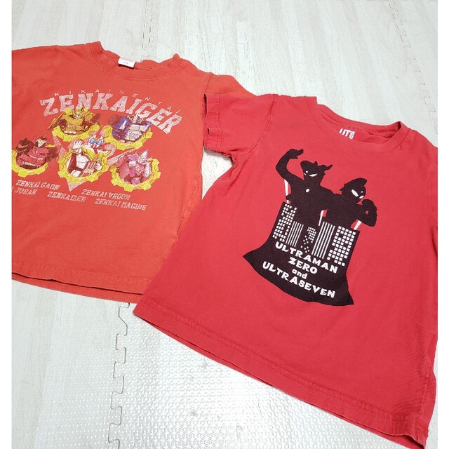 男の子Tシャツ2枚 ｾﾞﾝｶｲｼﾞｬｰ UT ｳﾙﾄﾗﾏﾝ キッズ/ベビー/マタニティのキッズ服男の子用(90cm~)(Tシャツ/カットソー)の商品写真