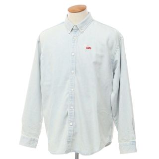 シュプリーム(Supreme)の【中古】シュプリーム Supreme 2023年春夏 Small Box Shirt デニム ボタンダウンシャツ ライトブルー【サイズM】【メンズ】(シャツ)