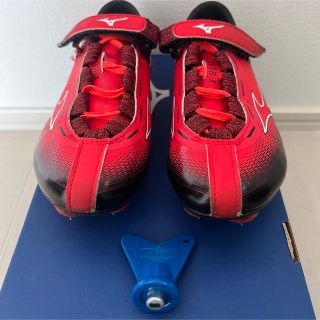 ミズノ(MIZUNO)の陸上スパイクミズノエックスブラストネクスト レッド×ホワイト×ブラック 22.0(陸上競技)