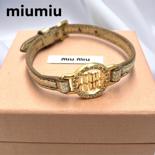 miumiu - 【極美品 現行】MIU MIU マドラスレザー ブレスレット ...