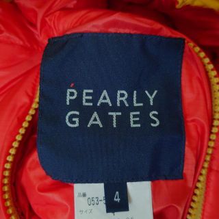 PEARLY GATES - パーリーゲイツ ダウンベスト サイズ4 XL -の通販 by