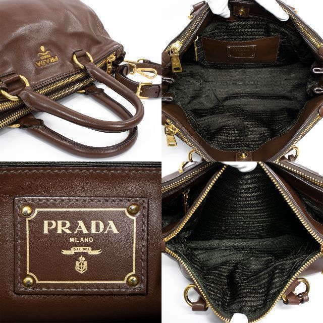 PRADA - 【全額返金保証・送料無料】プラダの2wayハンドバッグ・正規品