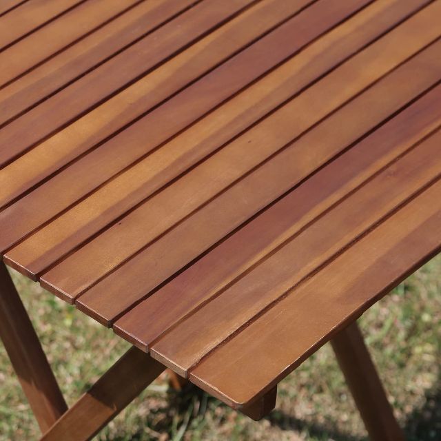 【色: ウッド】不二貿易 ガーデンテーブルセット 屋外 家具 テーブル1台 チェ