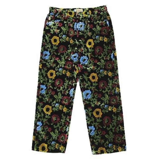 90cmもも幅STUSSY FLORAL JACQUARD BIG OL' JEANS 34