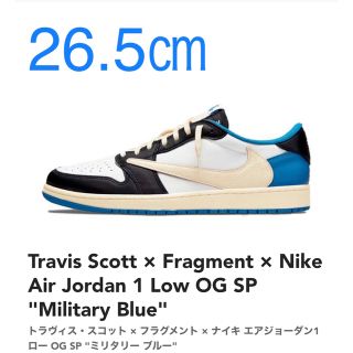 ナイキ(NIKE)のNIKE AIR JORDAN1 LOW OG トラヴィス×フラグメント(スニーカー)