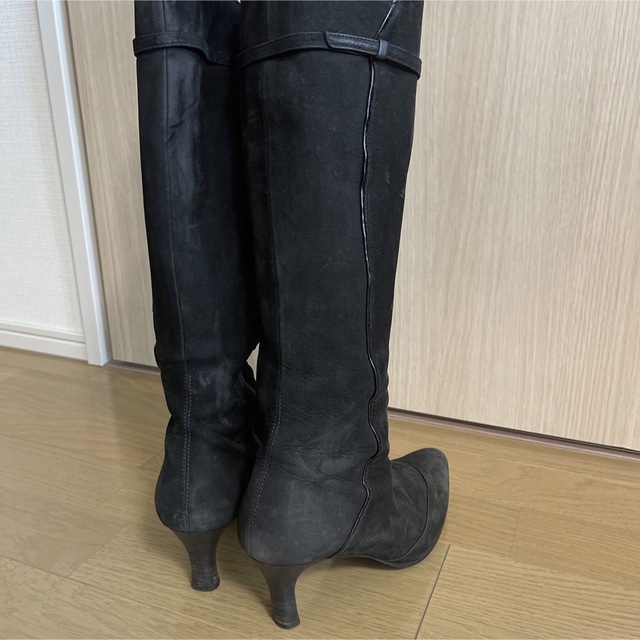 エレガンス卑弥呼 ロングブーツ 黒 23.5cm