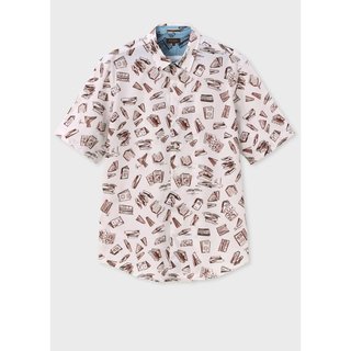 ポールスミス(Paul Smith)のポールスミスフォーリングブックスプリント シャツL(Tシャツ/カットソー(半袖/袖なし))