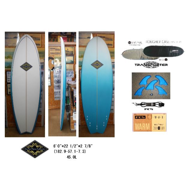 CMC SURF ORIGINAL SURFBOARDS 6'0 フルセットサーフィン