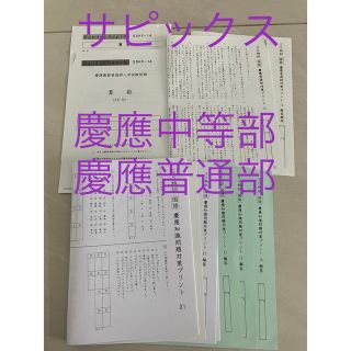 サピックス　国語　慶應知識問題対策プリント(語学/参考書)