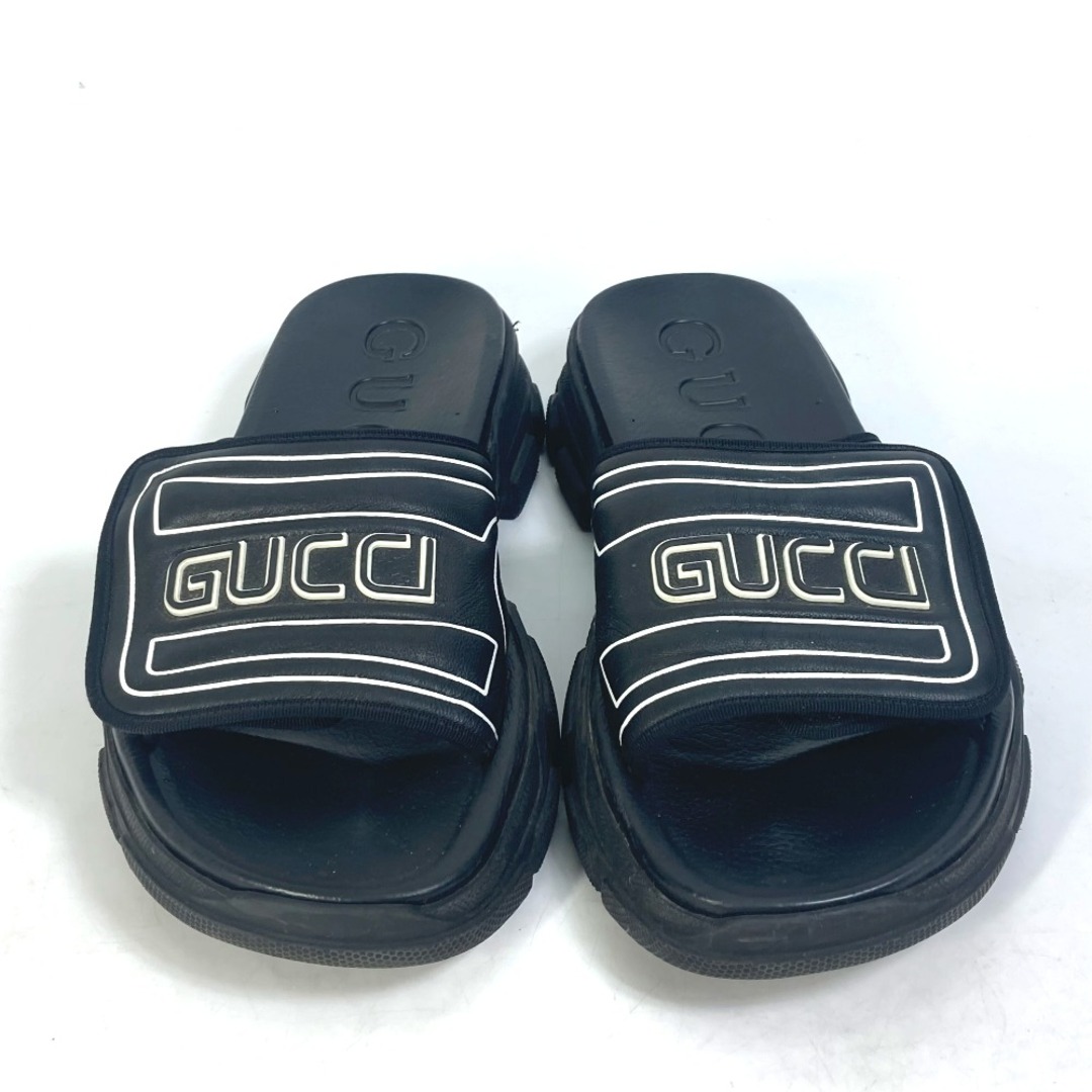 Gucci(グッチ)のグッチ GUCCI ロゴ 574985 シャワーサンダル スライドサンダル サンダル ラバー ブラック メンズの靴/シューズ(サンダル)の商品写真