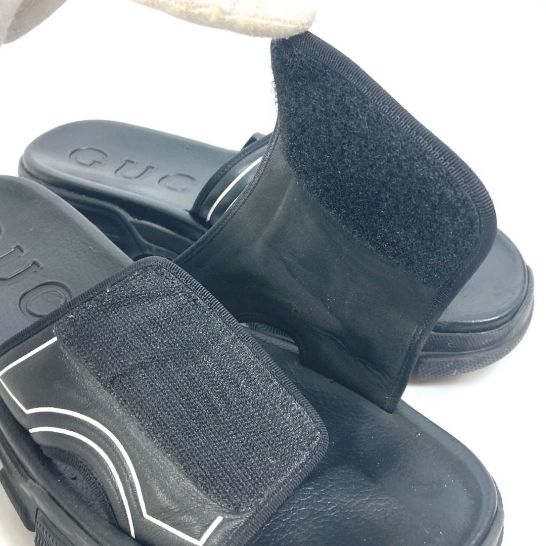 Gucci(グッチ)のグッチ GUCCI ロゴ 574985 シャワーサンダル スライドサンダル サンダル ラバー ブラック メンズの靴/シューズ(サンダル)の商品写真