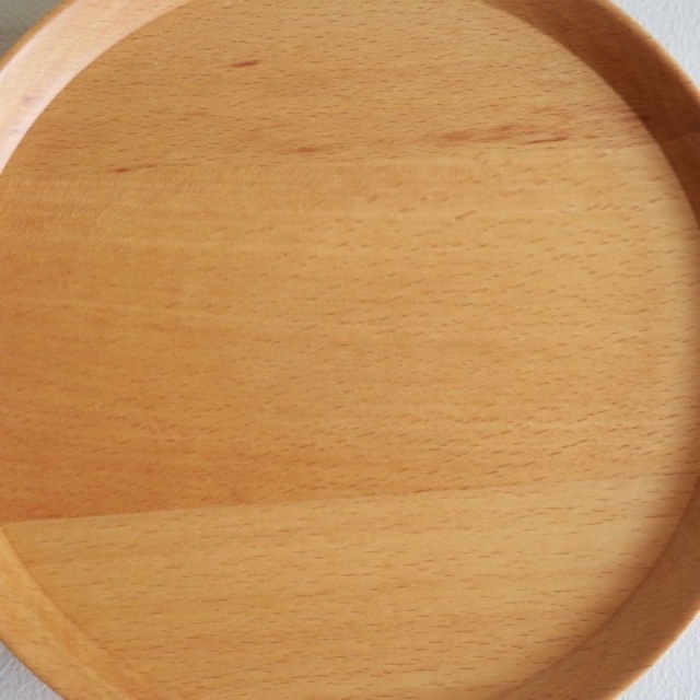 【未使用品】天然木 木製 プレート パン皿 デザート皿 4枚セット 4
