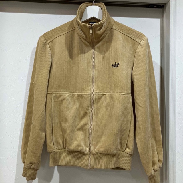 希少 adidas トラックジャケット 西ドイツ ブラウン 茶色 コーディロイ