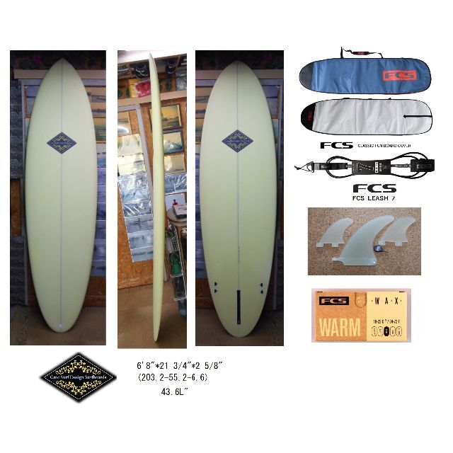 CMC SURF ORIGINAL SURFBOARDS 6'8 セット スポーツ/アウトドアのスポーツ/アウトドア その他(サーフィン)の商品写真