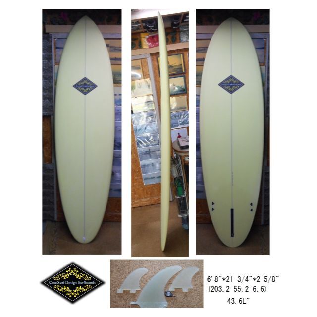 CMC SURF ORIGINAL SURFBOARDS 6'8 セット スポーツ/アウトドアのスポーツ/アウトドア その他(サーフィン)の商品写真