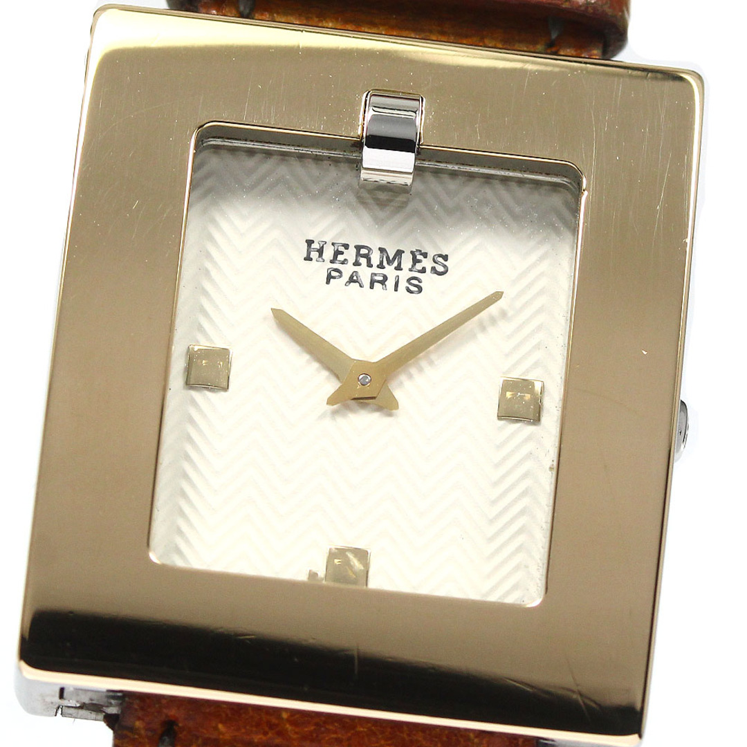 ファッション小物 エルメス HERMES BE1.220 ベルトウォッチ □E刻印