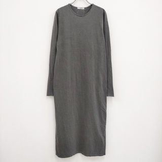 プラージュ(Plage)のPlage セイヒンカコウ Jersey ワンピース サイズ38 定価18700円 ワンピース 23SS グレー レディース プラージュ【中古】3-0507M♪(ロングワンピース/マキシワンピース)