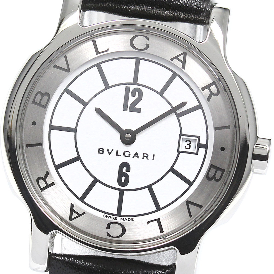 ブルガリ BVLGARI ST29S ソロテンポ デイト クォーツ レディース 良品 _749181【ev10】