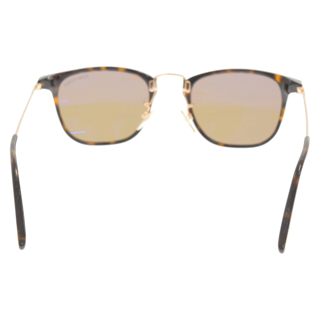 TOM FORD トムフォード クリアレンズブラウン調ウェリントンサングラス