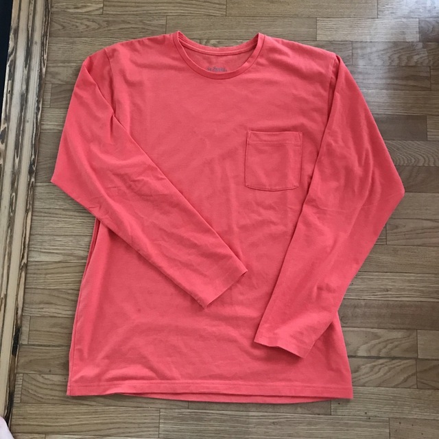 オレンジ色♥️長袖シャツ メンズのトップス(Tシャツ/カットソー(七分/長袖))の商品写真