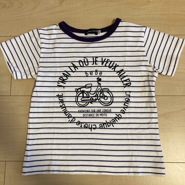 BeBe(ベベ)のBeBe 100サイズ　バイク　半袖Tシャツ キッズ/ベビー/マタニティのキッズ服男の子用(90cm~)(Tシャツ/カットソー)の商品写真