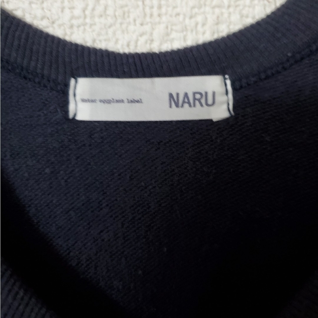 NARU(ナル)のNARU　紺のコクーンワンピ　チュニック レディースのワンピース(ひざ丈ワンピース)の商品写真