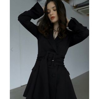 バブルス(Bubbles)のthick belt jacket onepiece meltthelady(ミニワンピース)