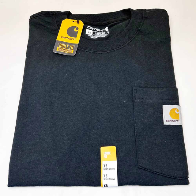 carhartt(カーハート)の新品 Carhartt カーハート Ｔシャツ K87 ブラック XSサイズ メンズのトップス(Tシャツ/カットソー(半袖/袖なし))の商品写真