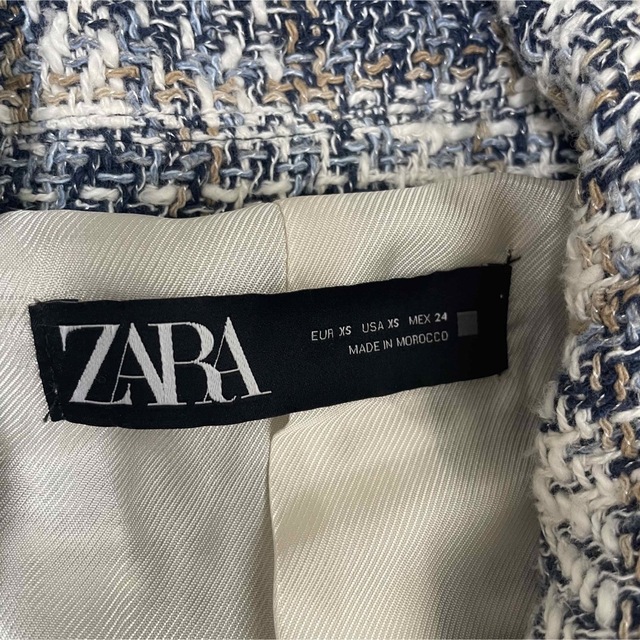 ZARA - 【中古美品】ZARA ツイード ジャケット ダブル ジャケット 金