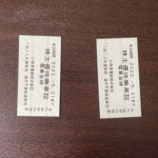 小田急全線株主優待乗車券 2枚(鉄道乗車券)