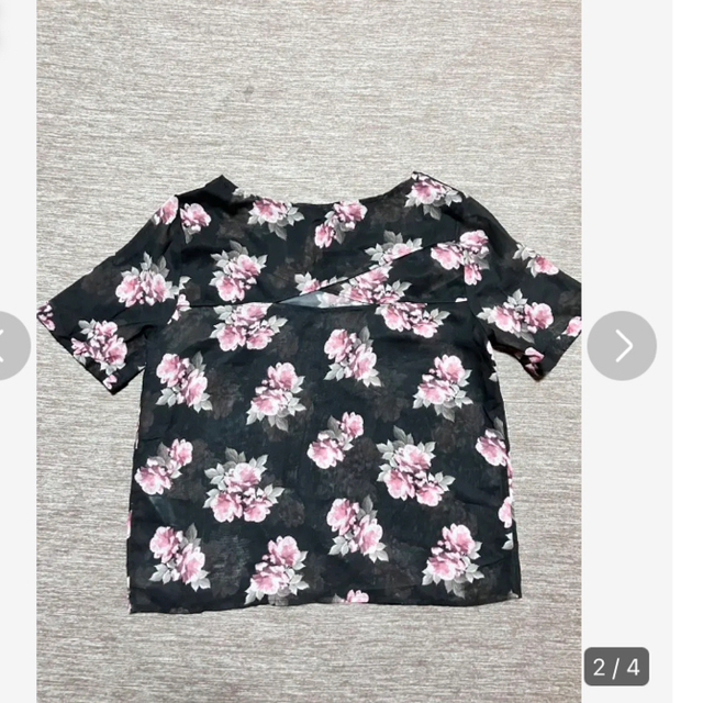 H&M(エイチアンドエム)の花柄シースルークロストップス　INGNI.ワンウェイ.CECILMcBEEずき レディースのトップス(カットソー(半袖/袖なし))の商品写真