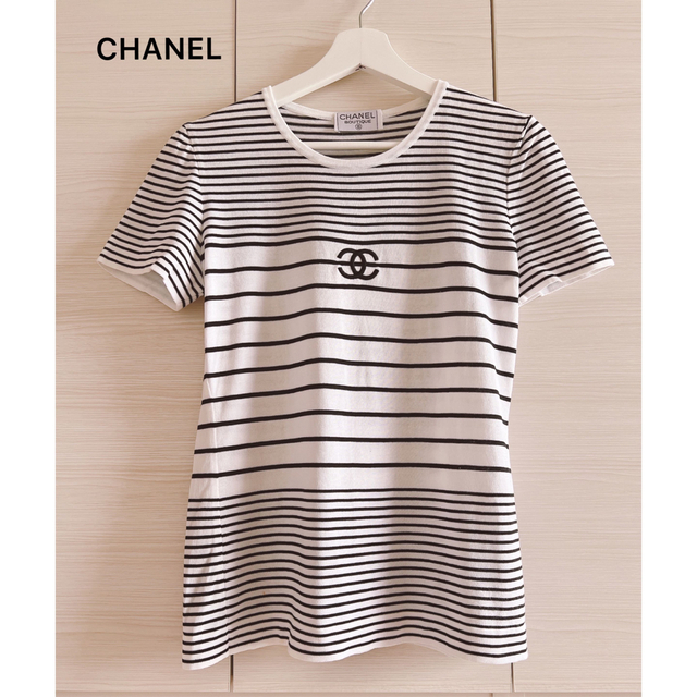 レディース値下げ✩︎CHANEL✦︎希少❤︎未使用に近い❤︎ボーダーニット✦︎プルオーバー