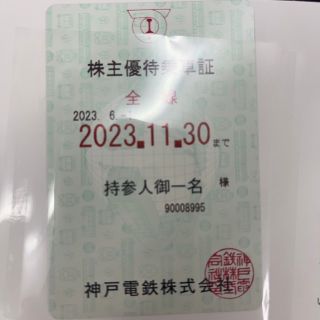 神戸電鉄株主優待乗車証(その他)