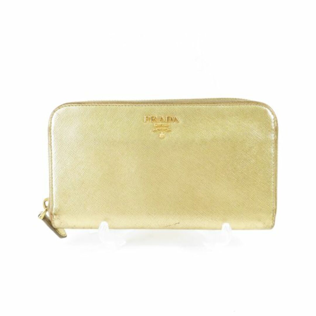 PRADA(プラダ)のPRADA プラダ SAFFIANO METAL ラウンドファスナー 長財布 1点 ゴールド ロングウォレット AY3640C  レディースのファッション小物(財布)の商品写真