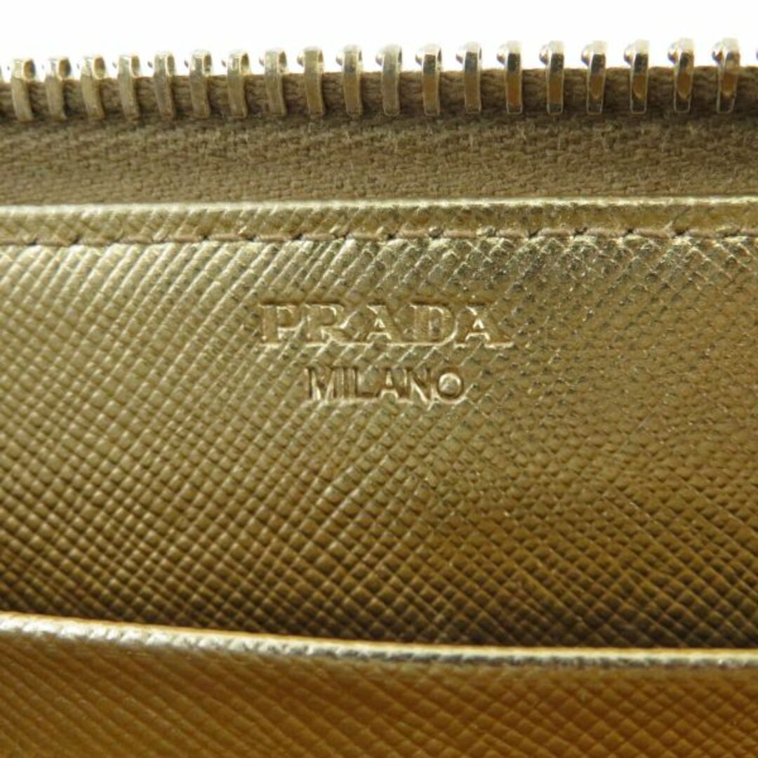 PRADA(プラダ)のPRADA プラダ SAFFIANO METAL ラウンドファスナー 長財布 1点 ゴールド ロングウォレット AY3640C  レディースのファッション小物(財布)の商品写真