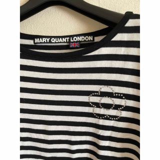 マリークワント(MARY QUANT)のマリークワント　七分袖Tシャツチュニック　ボーダー(Tシャツ(長袖/七分))